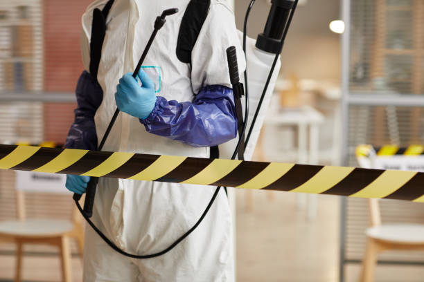 Professional Biohazard Cleanup technician working in Alma, AR